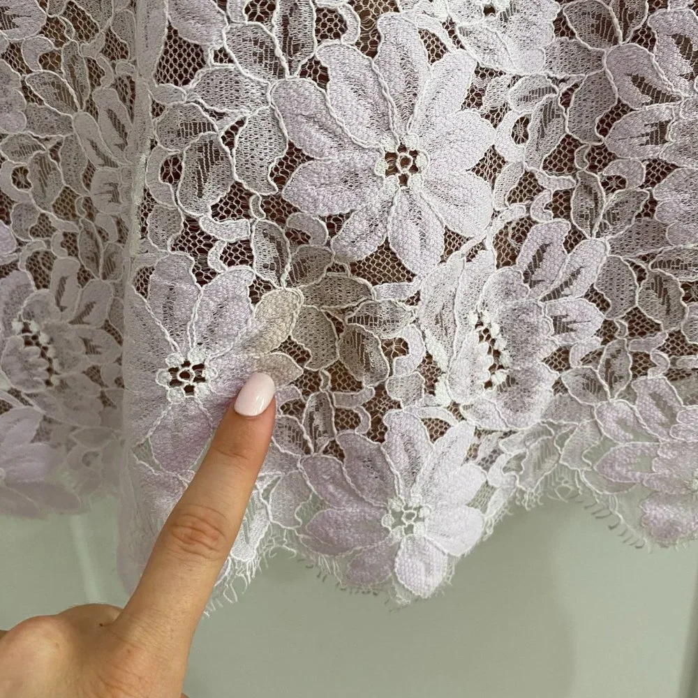 For Love and Lemons Matador Tulle Floral Lace Dress in Lilac Purple - Size Small - Picture 6 of 15